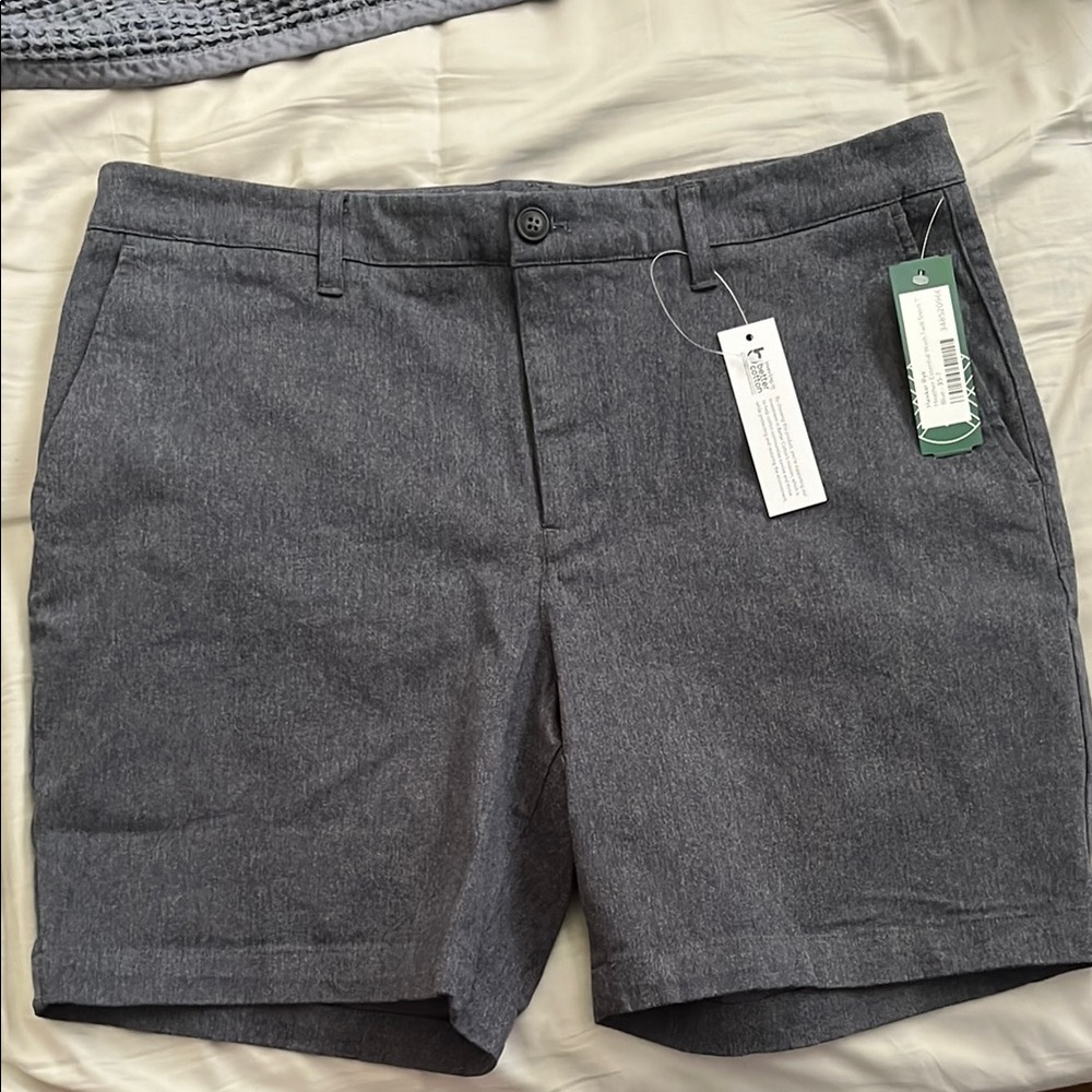 Hawker Rye - Heather Essential Wash Twill Shorts 7” Blue